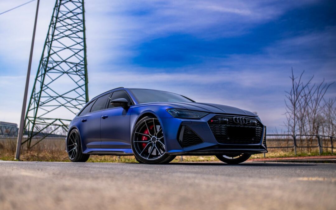 Audi RS6 | JR Wheels JR44 Gloss Black Machined Face