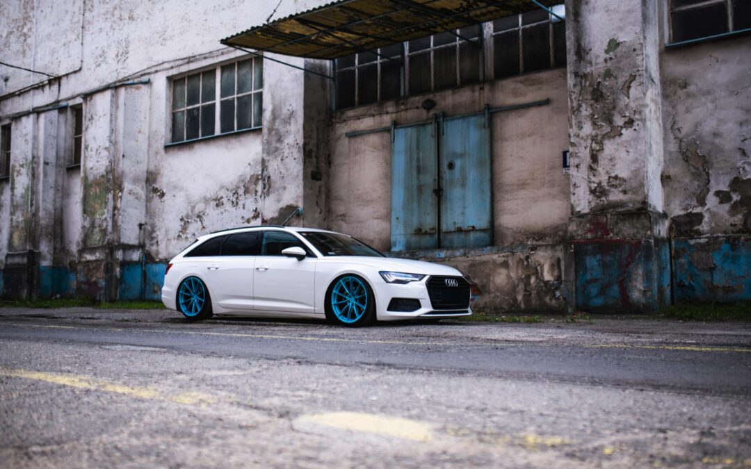 Audi A6 | JR Wheels JR37 Matt Light Blue