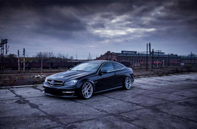 Mercedes C63 AMG | JR Wheels JR34 Silver