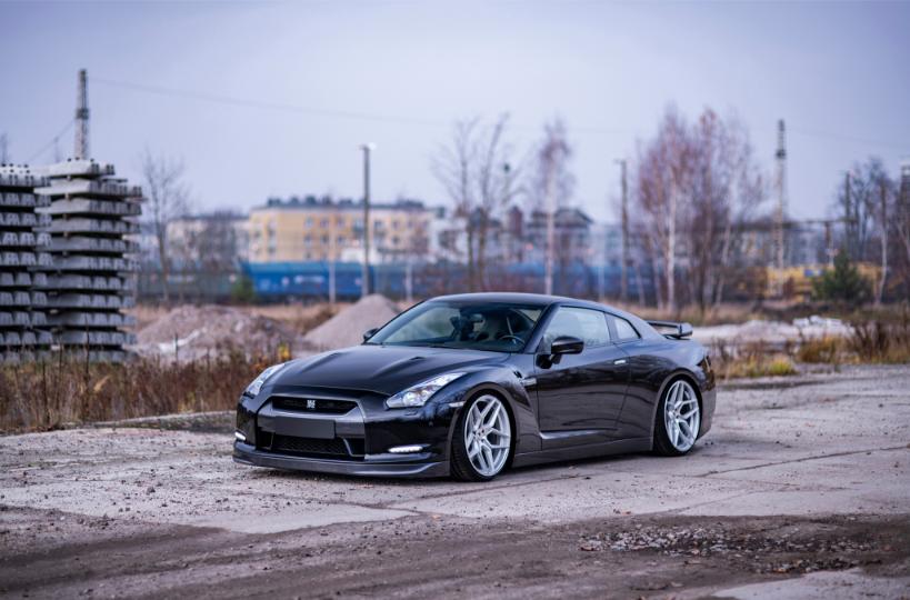 Nissan GTR | JR Wheels JR34 Silver