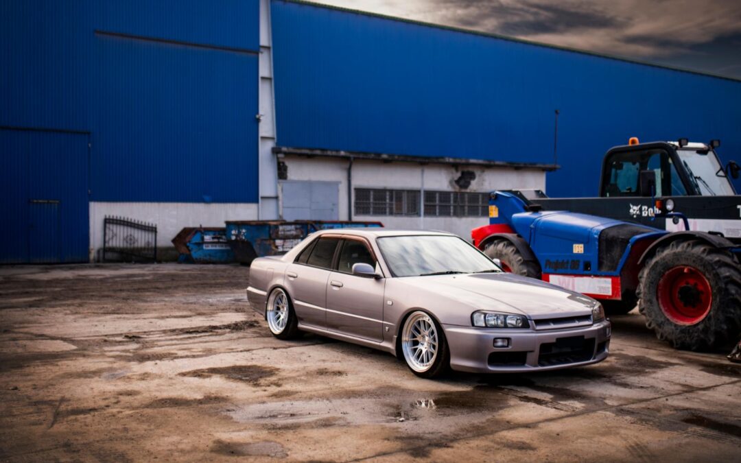Nissan Skyline R34 | JR Wheels JR40 Silver Machined Face