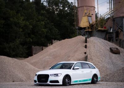 Audi A6 | JR Wheels JR28 Silver Black