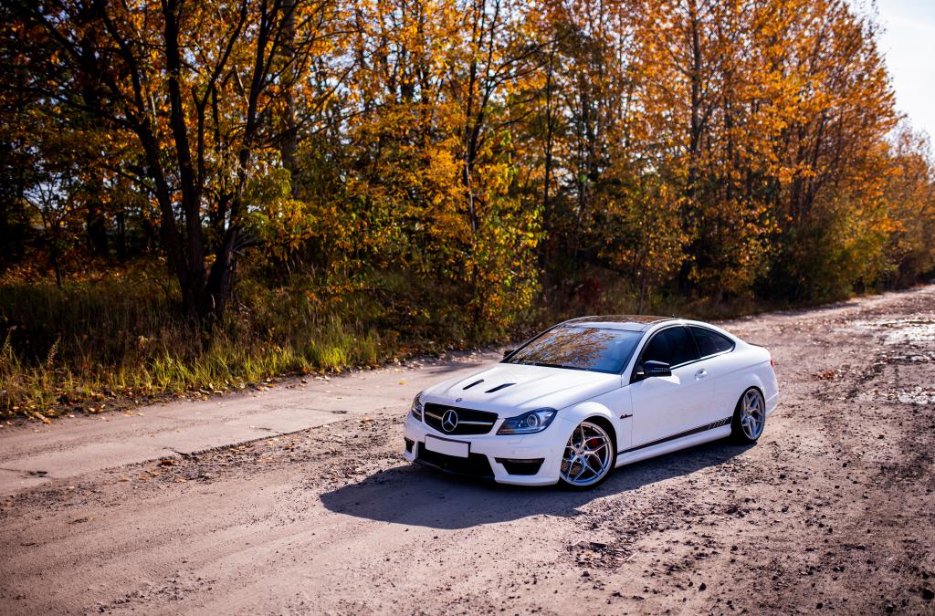 Mercedes C63 AMG | JR Wheels JR35 Silver