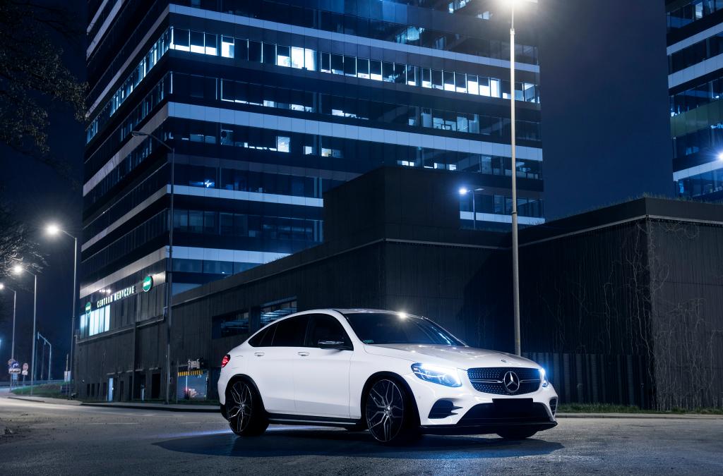 Mercedes GLC Coupe | JR Wheels JR28 Silver-Black