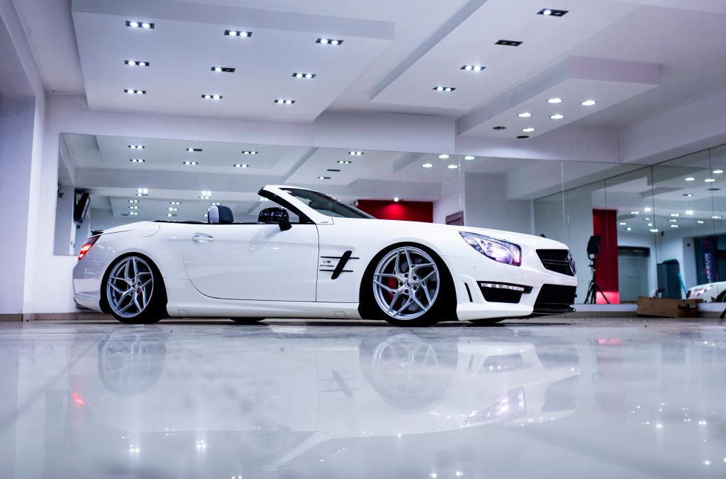 Mercedes SL 63 AMG | JR Wheels JR35 Silver Machined Face