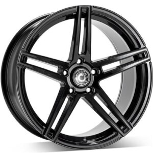 Wrath Wheels WF-1 18 x 8 ET42 5x112 BLK - Black Glossy