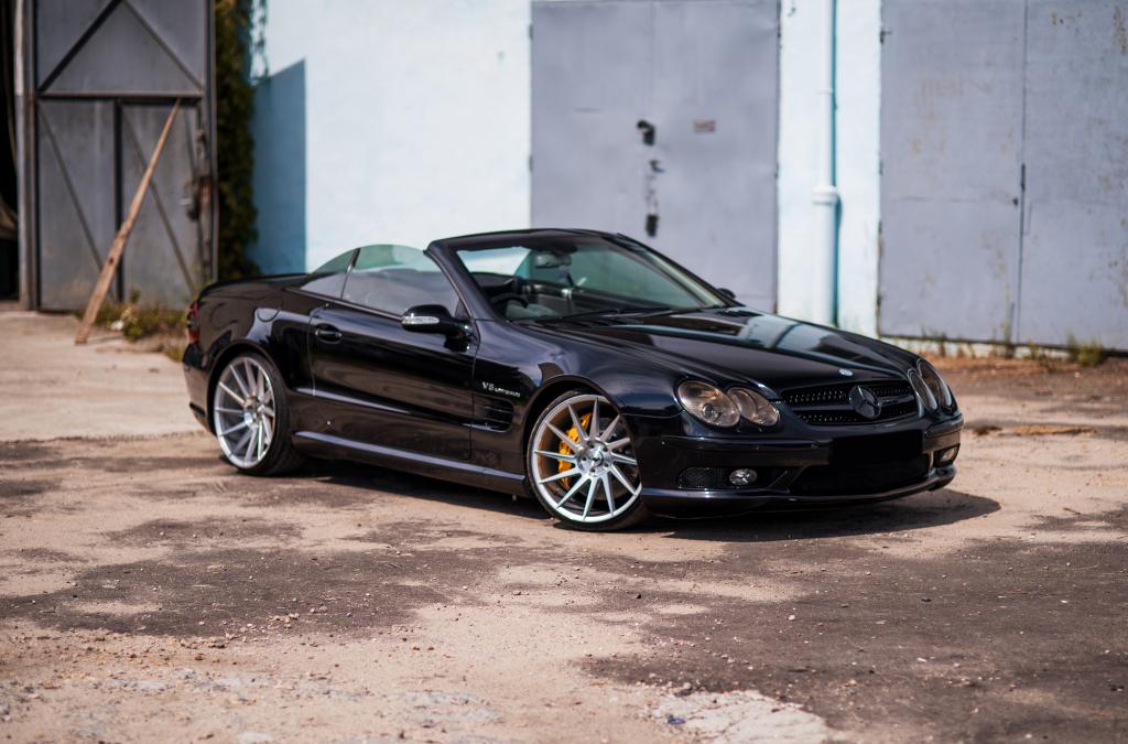 Mercedes SL55 AMG | JR Wheels JR22 Silver