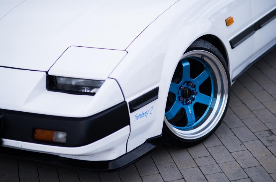 Nissan 300zx | JR Wheels JR12 Blue Polished Lip