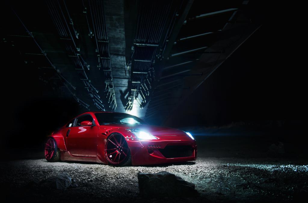 Nissan 350z | JR Wheels JR21 Candy Red