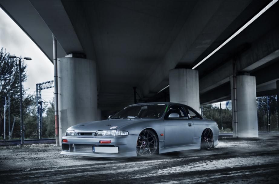 Nissan S14 | JR Wheels JR18 Black