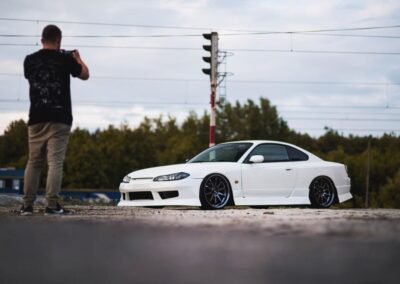 Nissan S15 | JR Wheels JR5 Hyper Black
