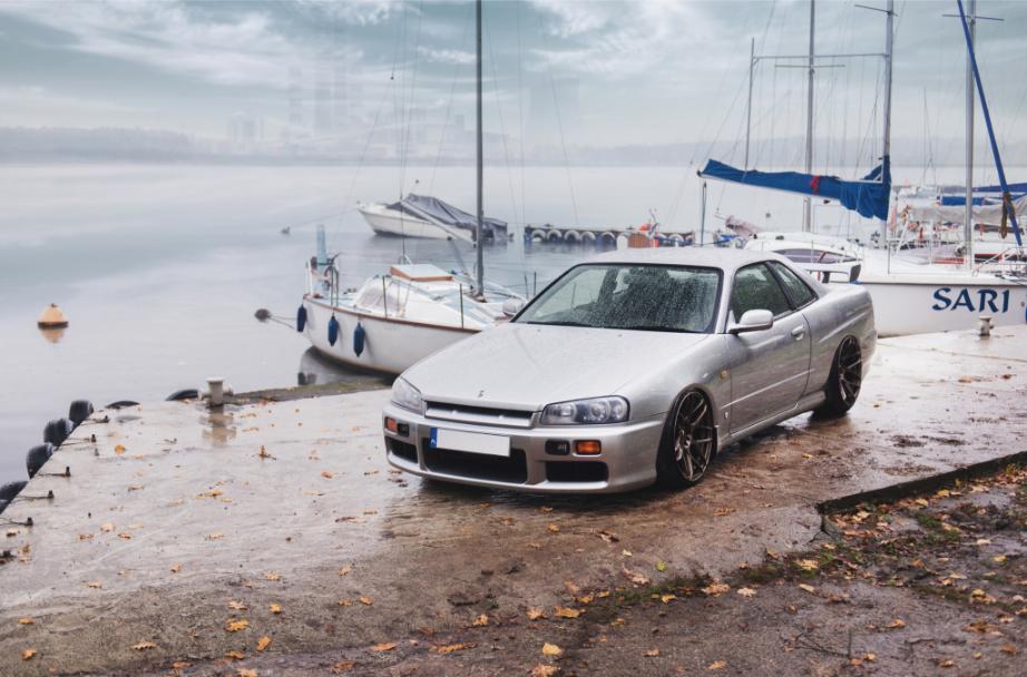 Nissan Skyline R34 | JR Wheels JR18 Bronze