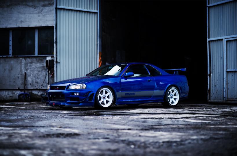 Nissan Skyline R34 | JR Wheels JR3 White