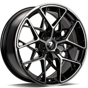 seventy9 SCF-C 16 x 7,0 ET38 4x100 BFP - Black Front Polished