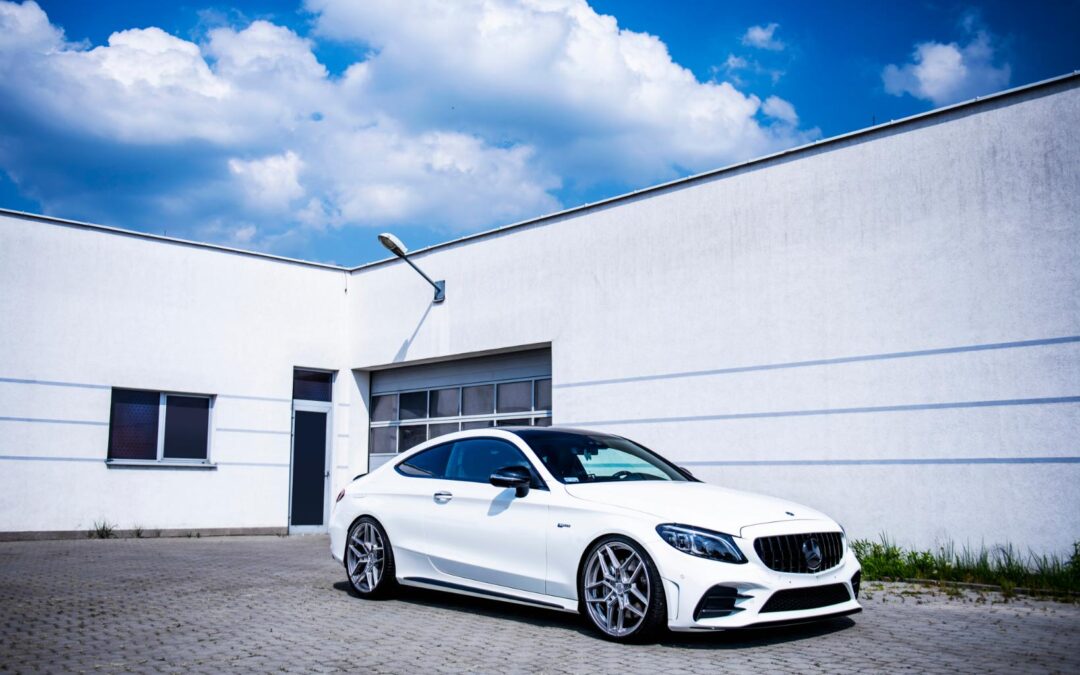 Mercedes C43 | Concaver Wheels CVR5 Brushed Titanium