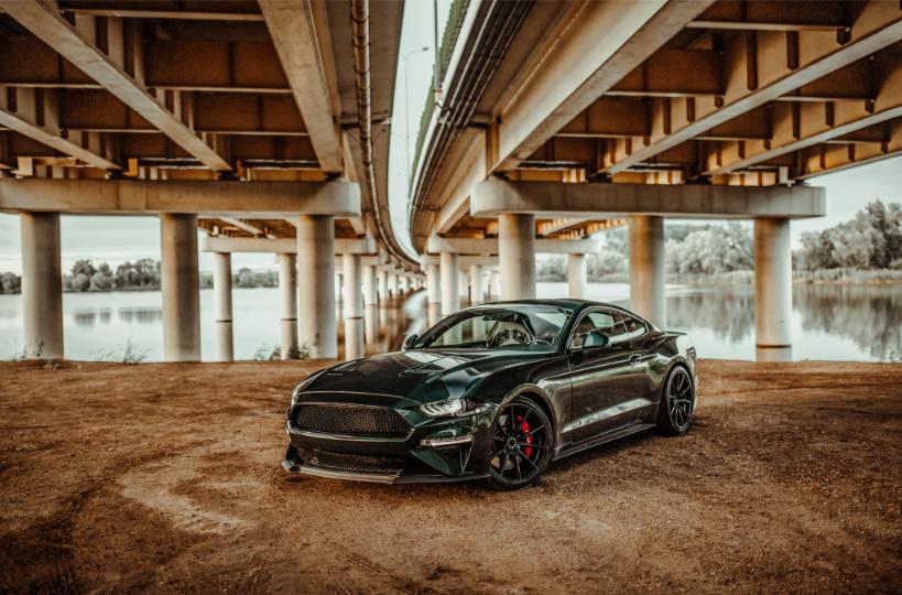 Ford Mustang Bullitt | Concaver Wheels CVR4 Double Tinted Black