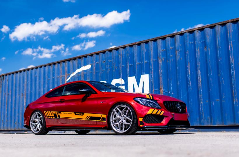 Mercedes C43 AMG | Concaver Wheels CVR2 Brushed Titanium