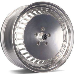 seventy9 SV-G 15 x 7 ET30 4x100 SFPLP - Silver Front Polished Lip Polished