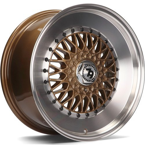 seventy9 SV-F 16 x 7 ET35 4x100 Bronze LP - Bronze Lip Polished