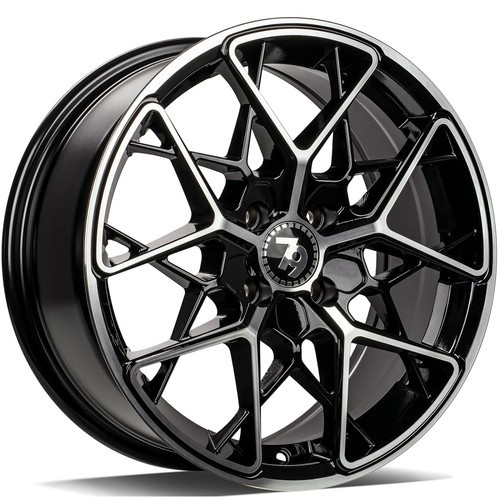 seventy9 SCF-C 16 x 7 ET38 4x100 BFP - Black Front Polished