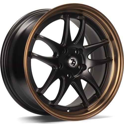 seventy9 SV-I 16 x 7 ET35 5x112 DMBLB - Deep Matt Black Bronze Lip
