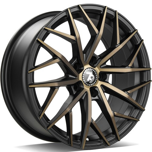 seventy9 SV-C 17 x 7,5 ET40 5x112 BGGF - Black Glossy Gold Front