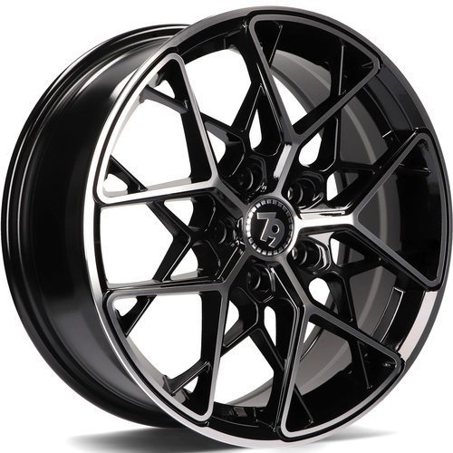 seventy9 SCF-C 17 x 7 ET40 5x114,3 BFP - Black Front Polished