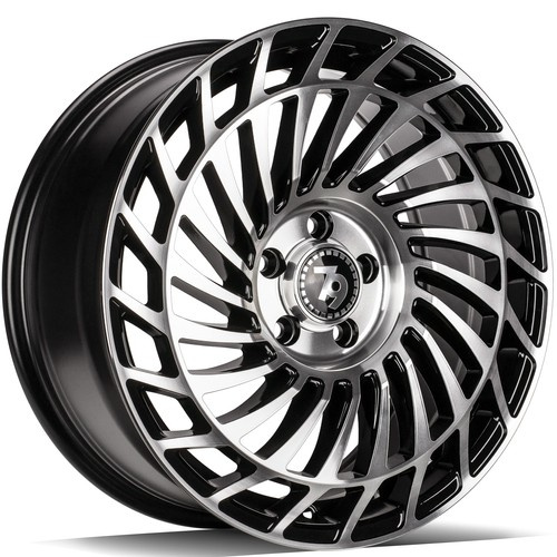 seventy9 SCF-K 18 x 8 ET30 5x112 BFP - Black Front Polished