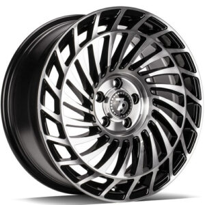 seventy9 SCF-K 18 x 8 ET45 5x112 BFP - Black Front Polished