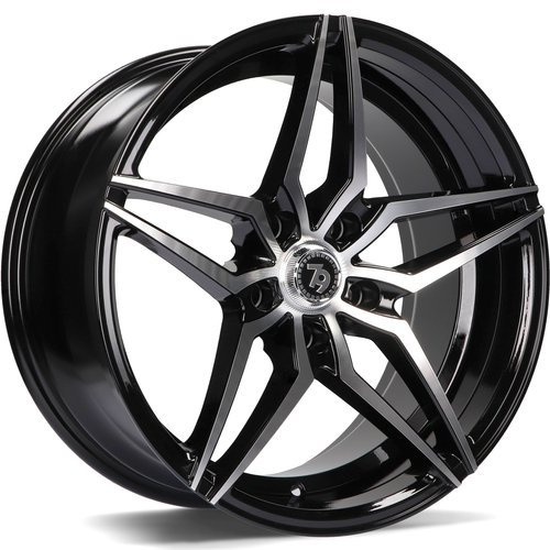 seventy9 SV-A 18 x 8 ET35 5x112 BFP - Black Front Polished