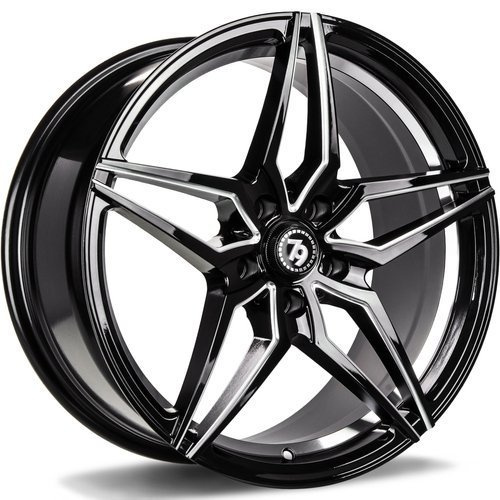 seventy9 SV-A 18 x 8 ET35 5x112 BGWIL - Black Glossy Window Inner Lip