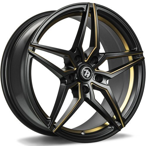 seventy9 SV-A 18 x 8 ET35 5x112 DMBMG - Deep Matt Black Milled Gold