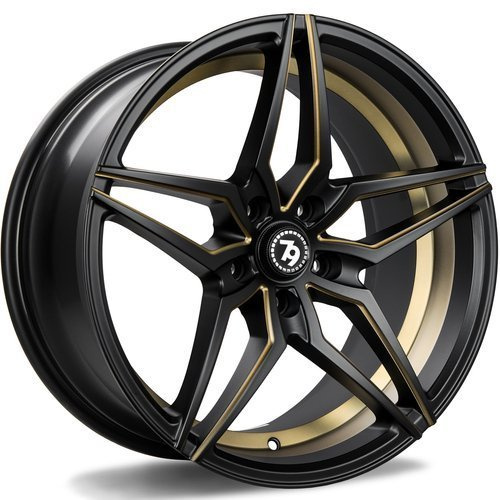 seventy9 SV-A 18 x 9 ET40 5x112 DMBMG - Deep Matt Black Milled Gold