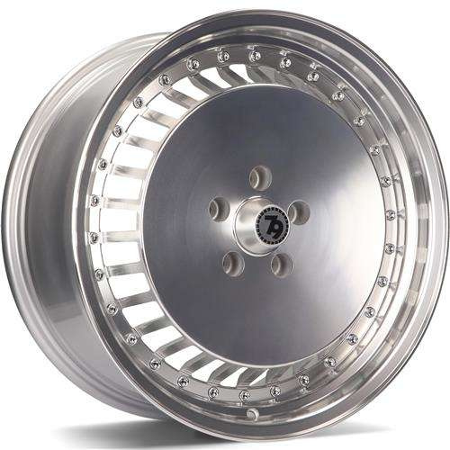 seventy9 SV-G 18 x 8 ET35 5x112 SFPLP - Silver Front Polished Lip Polished