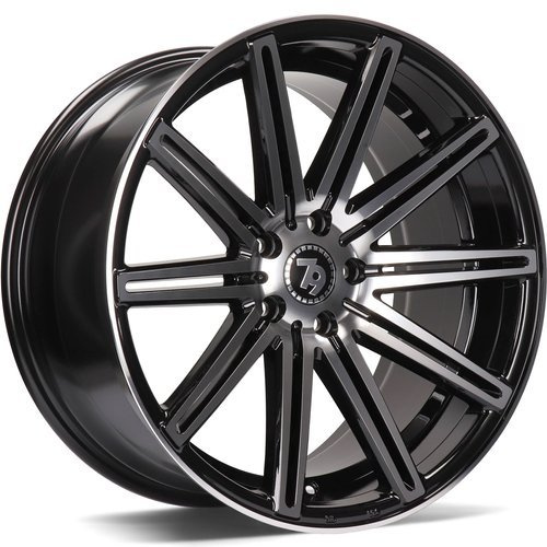 seventy9 SV-M 18 x 9 ET38 5x112 BFP - Black Front Polished