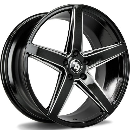 seventy9 SV-N 18 x 9 ET40 5x112 BE - Galaxy Black Window Edges