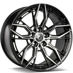 Wrath Wheels WF-15 18 x 8 ET38 5x112 BP - Black polished