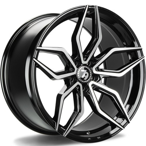seventy9 SCF-D 18 x 9 ET35 5x120 BFP - Black Front Polished