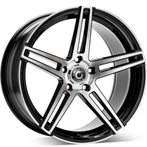 Wrath Wheels WF-1 18 x 9 ET40 5x120 BP - Black polished