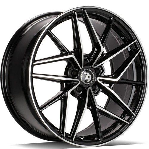 seventy9 SCF-I 19 x 8,5 ET30 5x112 BFP - Black Front Polished