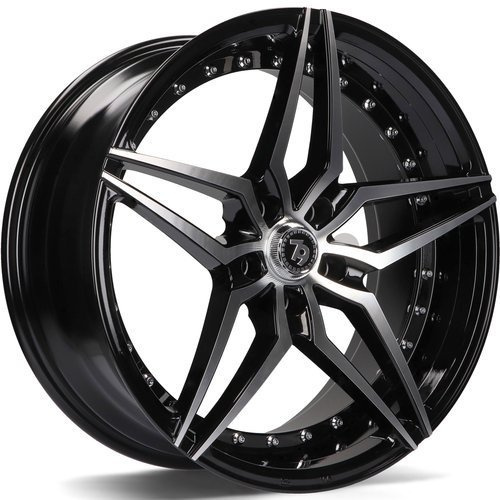 seventy9 SV-AR 19 x 8,5 ET35 5x112 BFP - Black Front Polished