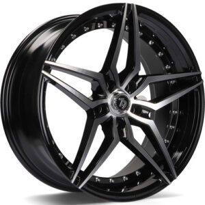 seventy9 SV-AR 19 x 9,5 ET38 5x112 BFP - Black Front Polished