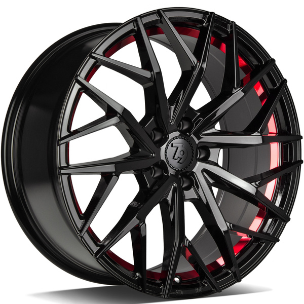 seventy9 SV-C 19 x 8,5 ET40 5x112 BGRIL- Black Glossy Red Inner Lip