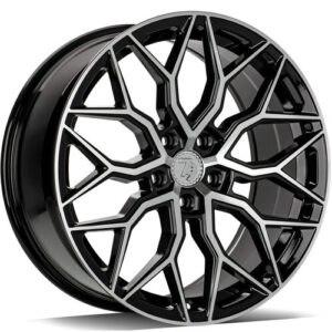 seventy9 SV-K 19 x 8,5 ET35 5x112 BFP - Black Front Polished