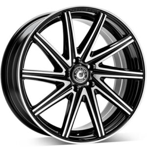 Wrath Wheels WF-2 19 x 9 ET42 5x112 BP - Black polished