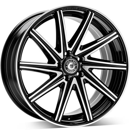 Wrath Wheels WF-2 19 x 9 ET42 5x112 BP - Black polished