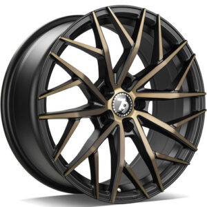 seventy9 SV-C 19 x 8,5 ET40 5x114,3 BGGF - Black Glossy Gold Front