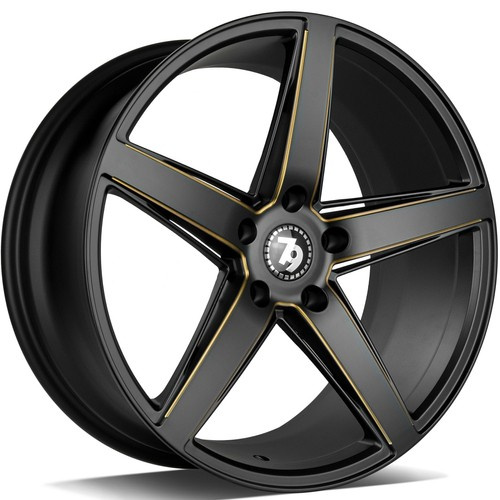 seventy9 SV-N 19 x 8,5 ET30 5x120 BGGR - Black Matt Milled Gold