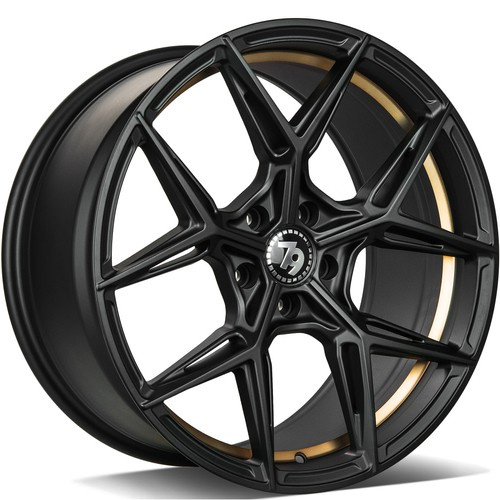 seventy9 SCF-B 20 x 9 ET30 5x112 BGGIL - Black Matt Gold Inner Lip