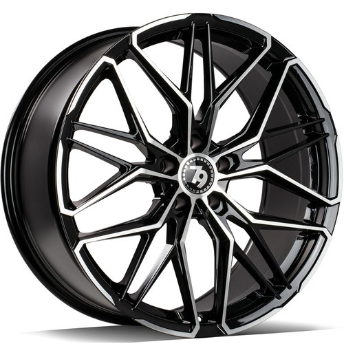 seventy9 SCF-J 20 x 9 ET30 5x112 BFP - Black Front Polished